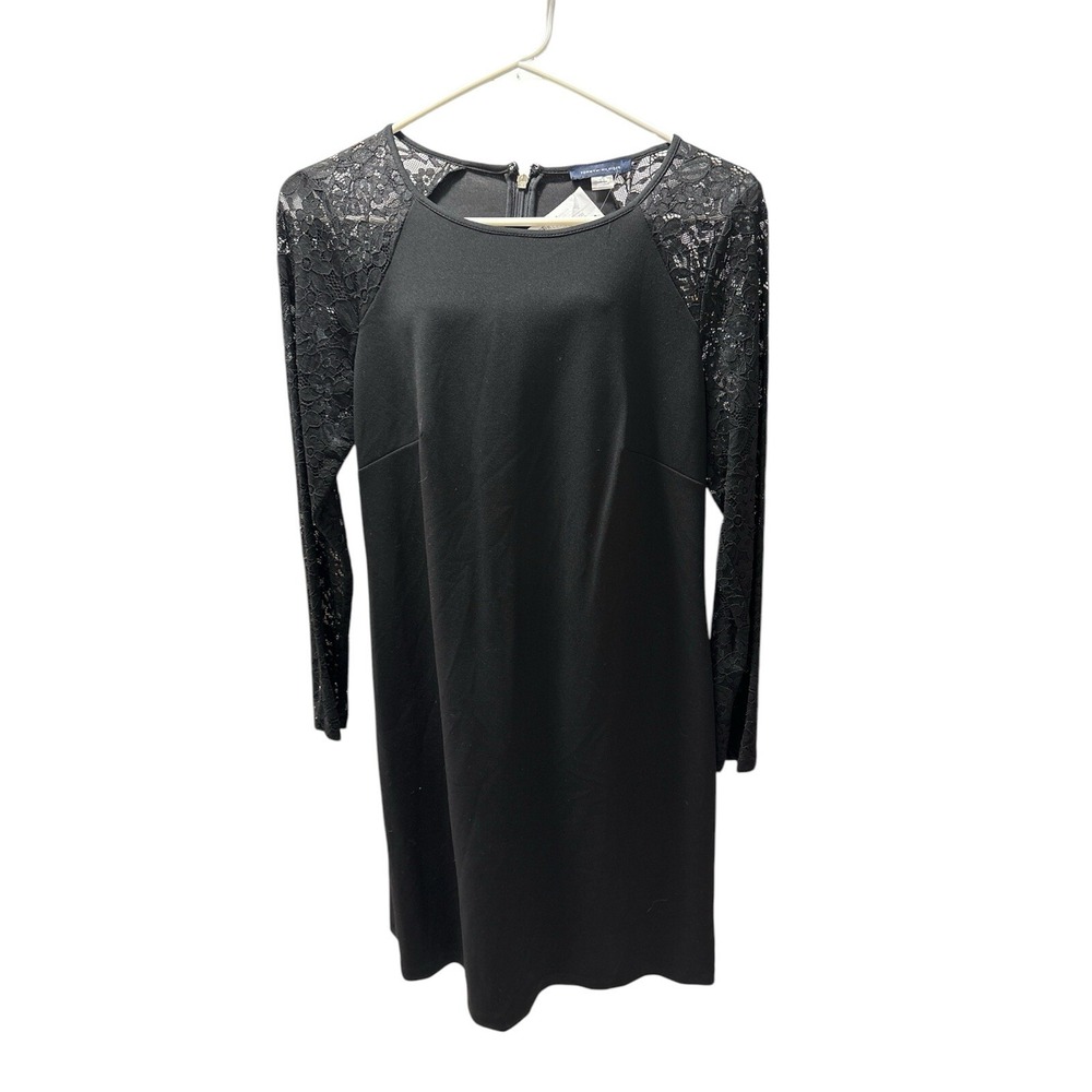 Tommy Hilfiger NEW Sheath Dress Size 8 Black Lace Long Sleeves NWT $119